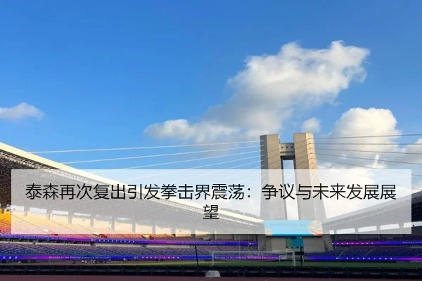 泰森再次复出引发拳击界震荡：争议与未来发展展望